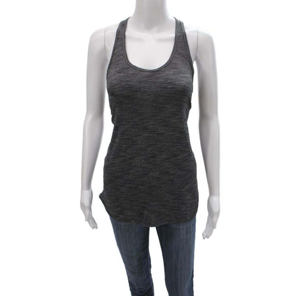 Lululemon Womens Jersey Tank Gray Scoop Neck Polyester Size S